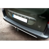 Накладки на задній бампер ABS (пласт.) для Citroen Berlingo 2008-2018 рр.
