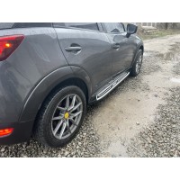 Бокові пороги Оригінал (2 шт) для Mazda CX-3 2015↗ рр.
