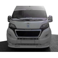 Передня накладка 2014-2023 (вузька з LED, під фарбування) для Citroen Jumper 2007↗ та 2014↗ рр.