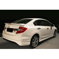Бокові пороги (під фарбування) для Honda Civic Sedan IX 2011-2016 рр.