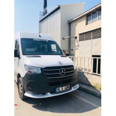 Нижня накладка на передній бампер (під фарбування) для Mercedes Sprinter 2018↗ рр.