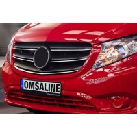 Накладки на решітку 2020-2023 (5 шт, нерж) для Mercedes Vito / V W447 2014↗ рр.