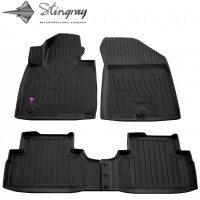 Килимки Stingray 3D (2018-2020, 4 шт, поліуретан) для Hyundai Santa Fe 4 2018↗ рр.