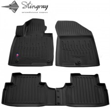 Килимки Stingray 3D (2018-2020, 4 шт, поліуретан) для Hyundai Santa Fe 4 2018↗ рр.