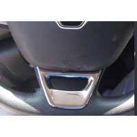 Накладка на кермо (нерж) для Renault Megane IV 2016↗ рр.