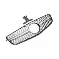 Передня решітка Diamond Silver для Mercedes C-class W204 2007-2015рр.