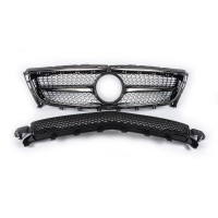 Передня решітка 2011-2014 (Diamond Silver) для Mercedes CLS C218 2011-2018рр.