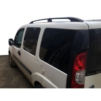 Рейлінги Чорні Максі база, пластикові ніжки для Fiat Doblo II 2005-2010 рр.