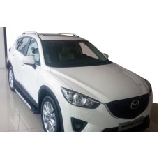 Бокові пороги RedLine V1 (2 шт., Алюміній) для Mazda CX-5 2012-2017рр.