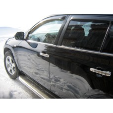 Зовнішня окантовка вікон (4 шт, нерж) для Toyota Rav 4 2006-2013 років.