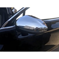 Накладки на дзеркала EU (2 шт., нерж) Carmos - турецька сталь для Volkswagen Passat B8 2015↗ рр.
