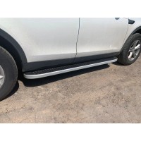 Бокові пороги Tayga Grey (2 шт., Алюміній) 2019-2023 для Land Rover Discovery Sport