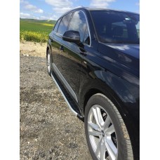 Бокові пороги Fullmond (2 шт., Алюміній) для Audi Q7 2015↗ рр.