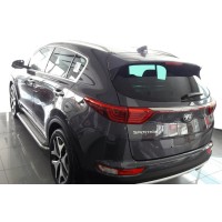Бокові пороги Maydos V2 (2 шт., алюміній -2023 нерж) для Kia Sportage 2015-2021 рр.