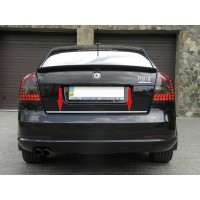 Кромка багажника (нерж.) Ліфтбек для Skoda Octavia II A5 2010-2013рр.