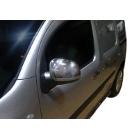 Накладки на дзеркала (2 шт, нерж.) OmsaLine - Італійська нержавійка для Mercedes Citan 2013↗ рр.