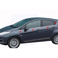Молдинг скла (8 шт., нерж.) Carmos - Турецька сталь для Ford Fiesta 2008-2017 рр.