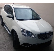 Бокові пороги Line (2 шт., Алюміній) для SsangYong Korando 2010-2019