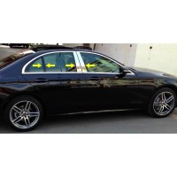 Накладки на стійки 2020-2023 (нерж) для Mercedes E-сlass W213 2016 ↗︎ рр.