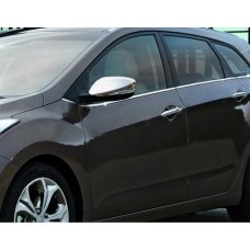 Молдинг бічних стекол (SW, нерж) для Hyundai I-30 2012-2017 рр.