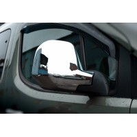 Накладки на дзеркала (2 шт., пласт.) Carmos, 2012-2023 для Citroen Berlingo 2008-2018 рр.