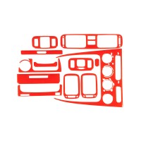 Накладки на панель 1998-2000 (червоний колір) для Toyota Corolla 1998-2002 років.