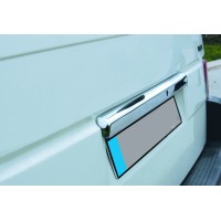 Планка над номером (нерж.) Двері ляда, Carmos - Турецька сталь для Volkswagen T4 Caravelle/Multivan