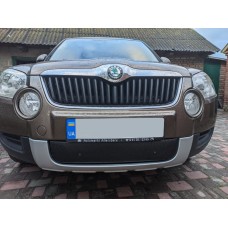 Зимова накладка на решітку (нижня, 2009-2013) Матова для Skoda Yeti 2010↗ рр.