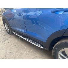 Бокові пороги Оригінальний дизайн V1 (2шт) для Hyundai Tucson TL 2016-2021рр.