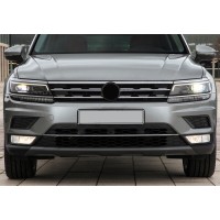 Накладка на передній бампер 2016-2020 (нерж) для Volkswagen Tiguan 2016↗