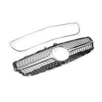 Передня решітка 2014-2018 (Diamond Silver) для Mercedes CLS C218 2011-2018рр.