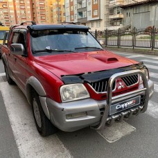 Дефлектор капота (EuroCap) для Mitsubishi L200 1996-2006 рр.