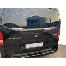 Кромка заднього скла (нерж) OmsaLine - Італійська нержавійка для Mercedes Vito / V W447 2014↗ рр.