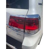 Хром накладки на стопи (2015-2023, 4 част, пласт) для Toyota Land Cruiser 200