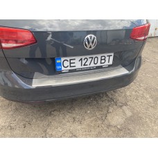 Накладка на задній бампер OmsaLine (нерж) Sedan для Volkswagen Passat B8 2015↗ рр.