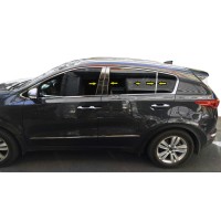 Молдинг дверних стійок (нерж.) для Kia Sportage 2015-2021 рр.