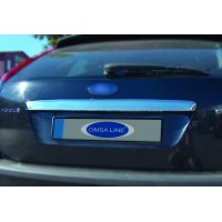 Накладка на кришку багажника (HB, нерж.) OmsaLine - Італійська нержавійка для Ford Focus II 2005-2008 рр.
