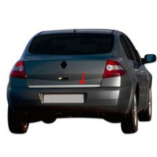 Кромка багажника (нерж.) HB, OmsaLine - Італійська нержавійка для Renault Megane II 2004-2009 рр.