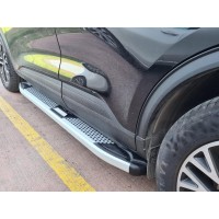 Бокові пороги Mevsim Grey (2 шт., Алюміній) для Ford Puma 2019↗︎ рр.