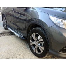 Бокові пороги Line (2 шт., Алюміній) для Honda CRV 2012-2016 рр.