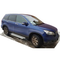 Бокові пороги Allmond Grey (2 шт., алюм.) для Honda CRV 2007-2011рр.