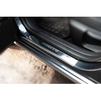 Накладки на пороги Carmos V2 (4 шт, нерж) для Renault Megane IV 2016↗ рр.