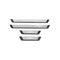 Накладки на пороги Flexill (4 шт, нерж.) для Mitsubishi ASX 2010-2023 рр.