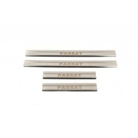 Накладки на пороги Carmos V2 (4 шт, нерж) для Volkswagen Passat B6 2006-2012рр.