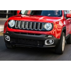 Хром на туманки 2014-2018 (2 шт нерж) для Jeep Renegade