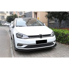 Накладка на передній бампер ЛІП (2017-2020, ABS-пластик) для Volkswagen Golf 7