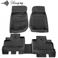 Килимки Stingray 3D (5D, 5 шт, поліуретан) для Jeep Wrangler 2007-2017рр.