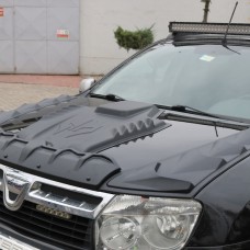 Комплект накладок на капот DRAGON (3 шт) для Renault Duster 2008-2017 рр.