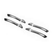 Накладки на ручки (4 шт, нерж) Carmos - Турецька сталь для Mercedes E-сlass W211 2002-2009 рр.