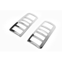 Накладка на стопи (2 шт., нерж.) OmsaLine - Італійська нержавійка для Ford Connect 2006-2009 рр.